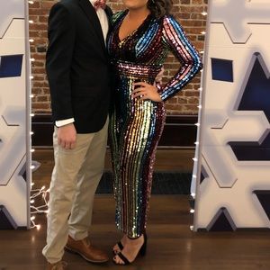 Formal Sequin Jumpsuit